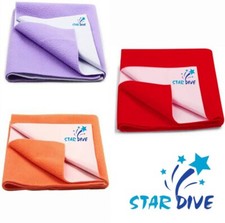 Baby Dry Sheet Orange  Red Baby Bed Protecting Water Absorbing Sheet For  6 Mo