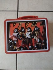 KISS Rock Band Metal Lunchbox Gene Simmons Rock  N  Roll Red Black