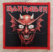 Iron Maiden “The Number of the Beast Devil” Red border Patch for battle jacket