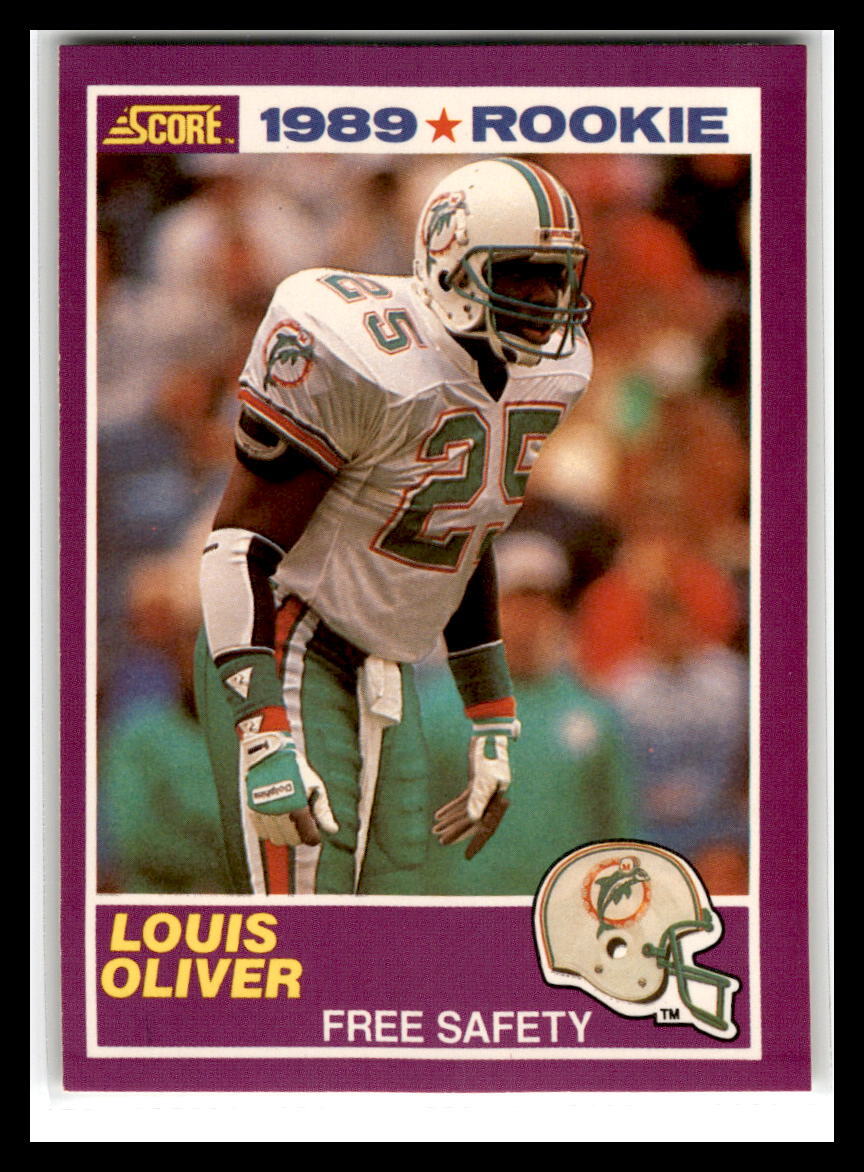 1989 Score Supplemental #429S Louis Oliver Miami Dolphins | eBay