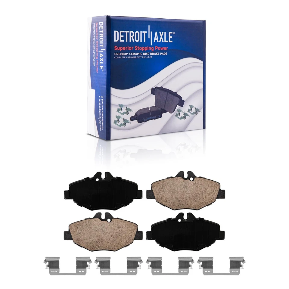 4pc 11.61" Front Drilled Slotted Brake Rotors Pads for Mercedes-Benz E320 E350 — 第 4/4 张图片