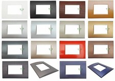 Placche Compatibili Bticino LIVING LIGHT placca 3 4 7 moduli per supporti LN4703