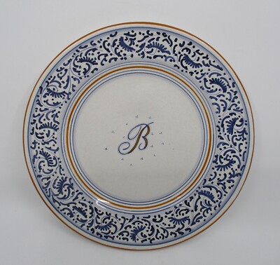 ABBIAMO TUTTO SALAD PLATE - Monogram B - 8 3/4''   1007C