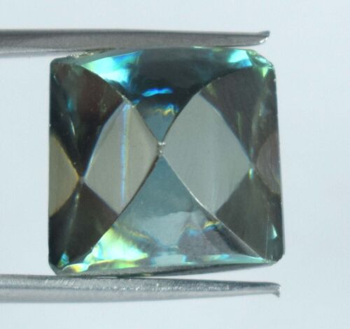 Loose CVD 15.10 Ct H-I Fancy Green Eye Clean Certified loose Facet Diamond - Picture 1 of 8
