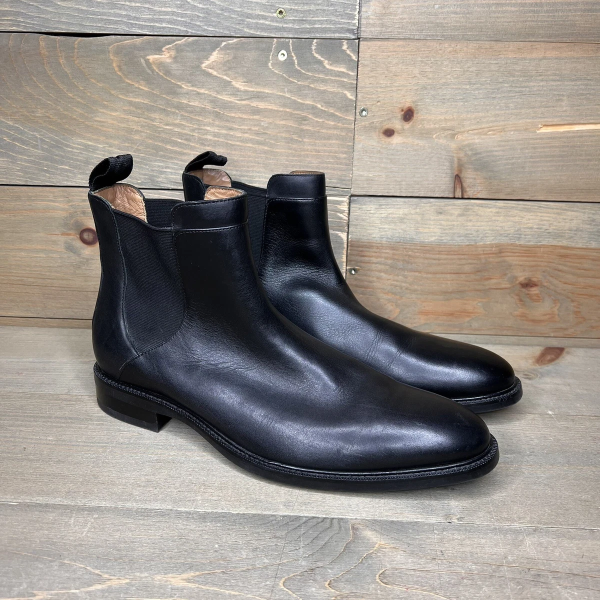 Forskelsbehandling status fremsætte Cole Haan Grand Os Black Leather Chelsea Ankle Boots C20707 Men&#039;s Size  11M | eBay