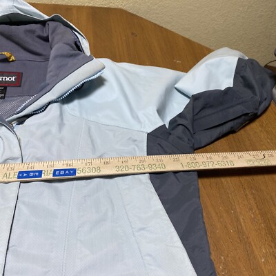 Marmot Womens Jacket Blue Mint Full Zip Rain Snow Boarding L | eBay