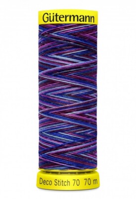 Gutermann Multi Deco Stitch 70 Faden 70m 9944 Multi, lila, blau - je
