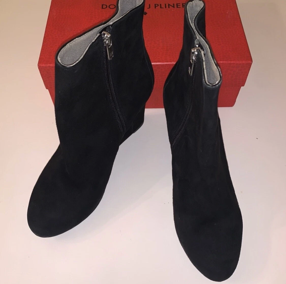 Rockport Black Adiprene By Adidas Suede Wedge Boots Size 9.5 eBay