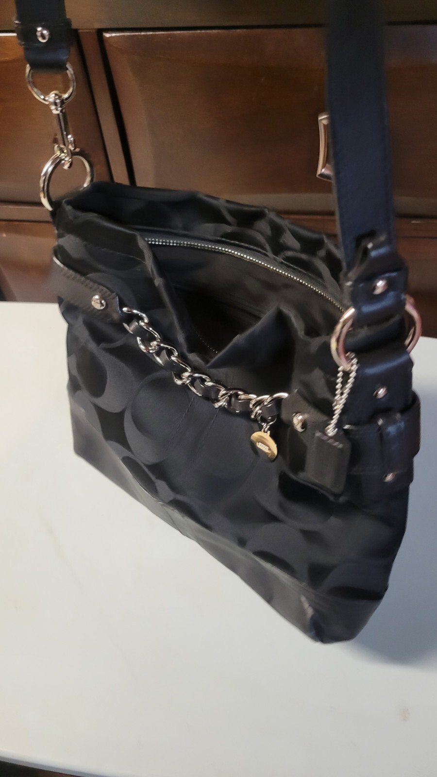 Coach Kleo Women's Shoulder Bag Black Gem