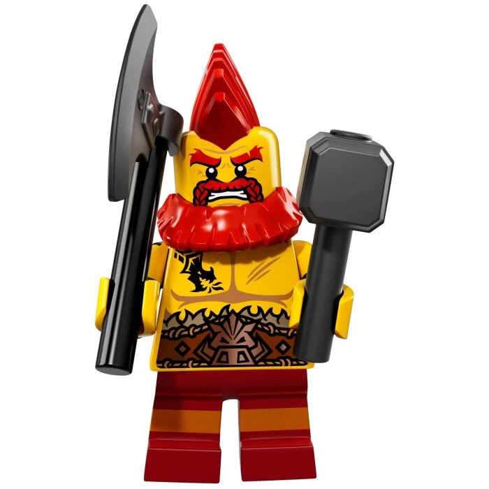 LEGO Serie 17 Minifiguras Coleccionables 71018 - Enano de Batalla (SELLADO)