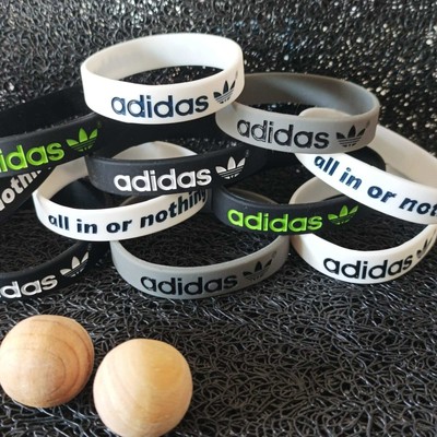 2x Herren Armband Silikonarmband Adidas Gummiarmband Basketball wristband kids