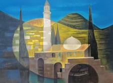 Louis Toffoli, Jérusalem, lithographie signée et numérotée, 1996