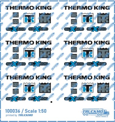 TRUCKMO Decals Logo Thermo King Kühlaggregat 100036  1:50