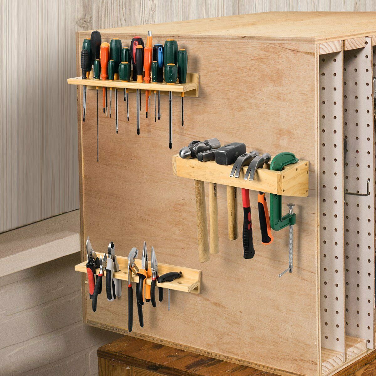 Tool Holder For Racking Wall Mounted Tool Holder For Space Saving Wall-Mounted Hammer ...