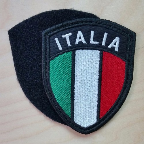 Toppa patch pvc 3D scudetto Italia Defcon 5 D5-ITC militare crest bandiera