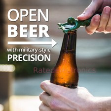 Green Army Man Bottle Opener Unique Funny Easy Can Opener Bartender Compatible