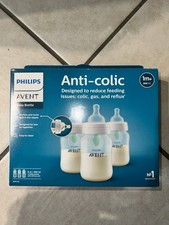 Philips Avent Anti-Colic Wide Neck Baby Bottle Set 260ml 9oz Clear BPA-Free