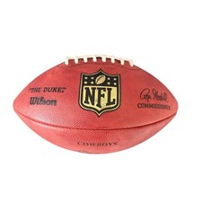 NFL Authentic Signed Jerry Jones Rod Marinelli Regulation Size Leather Football 