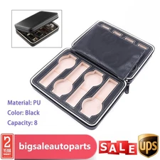 8 Slot Watch Box Display Organizer Storage Travel Watch Case W/ Zipper PU