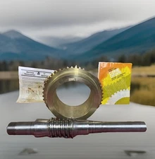 Cone Drive Worm Gear Set 3750-300 & Shaft 1750C-222 Textron