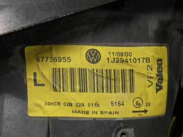 VOLKSWAGEN Golf 2000 Left Headlight [Used] [PASKU471109] - image 4 of 4