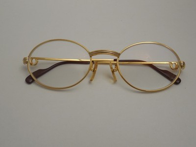 Must de Cartier Antique St Honore 18K Gold Filled sunglasses Frame 53 22 140