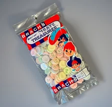 Vintage 80s BRACH'S PIRATE TREASURES Candy Bag Filled w/Fresh Money Candy Coins