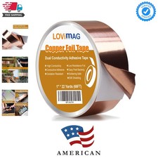 Copper Foil Tape 1inch X 66 FT with Conductive Adhesive for Guitar and EMI Sh...
