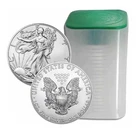 Roll Of 20 $1 Silver American Eagles 1 oz .999 Fine Coins BU Mint Tube