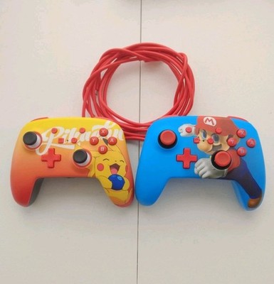 PowerA Wired Controllers (2) for Nintendo Switch Pikachu + Mario Official Great