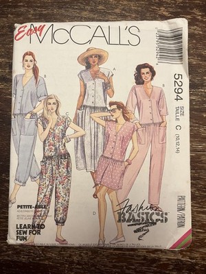 McCall's 5294 UNCUT Sewing Pattern, Misses' Dress & Jumpsuit, Size C (10-14)