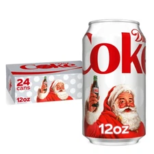 Diet Cola Soda Pop, 12 fl oz Cans, 24 Pack