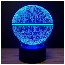 3D Illusion Platform Night Lights Touch Switch 7 Color Change USB Power LED Desk