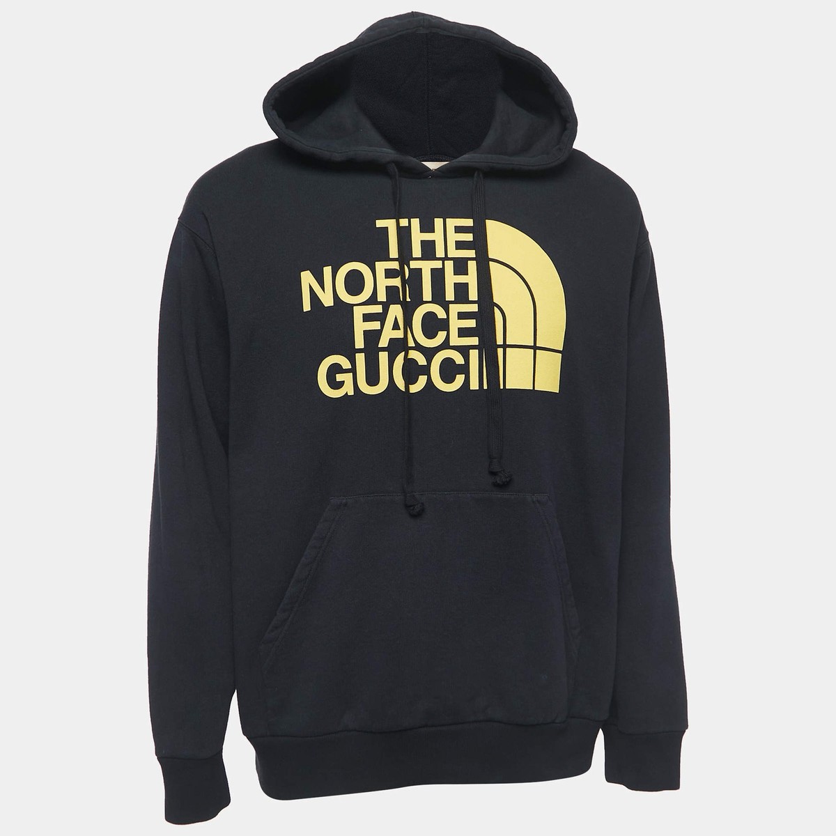 Gucci X The North Face Black Logo Print Cotton Hoodie M | eBay