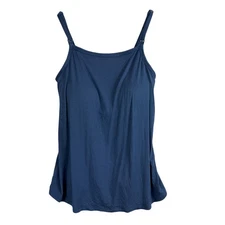 Kindred Bravely Bamboo Lounge Nursing Maternity Tank Top Blue - S