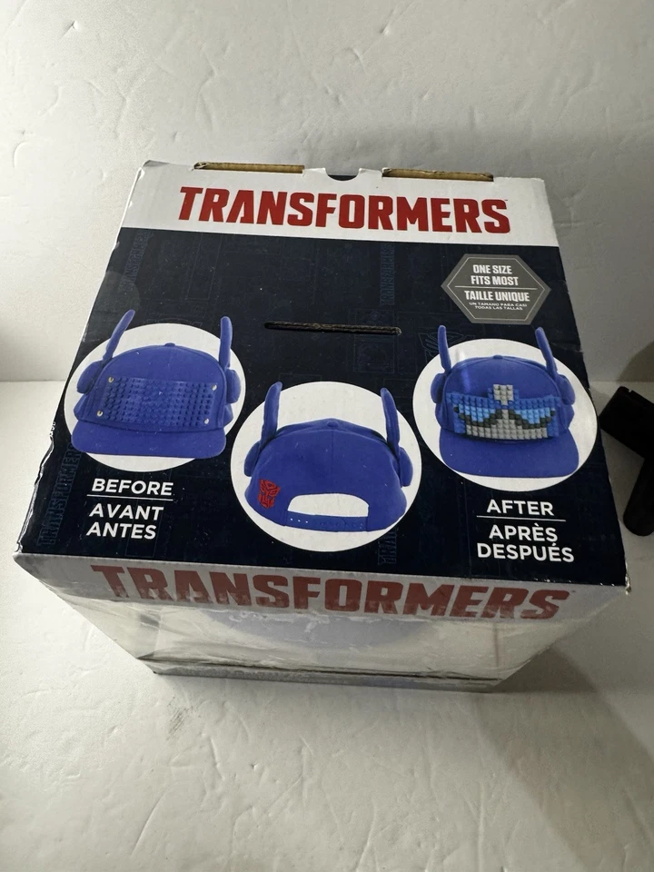Optimus Prime Bricky Blocks Build-On Snapback Hat w/ 122 Pcs Transformers Hasbro - Image 4 of 4