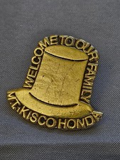 Honda Mt Kisco Honda Welcome To Our Family Top Hat Lapel Pin Gold Tone Dealer