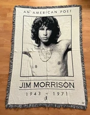 The Doors Jim Morrison Vintage Throw Blanket 49x70 Tapestry