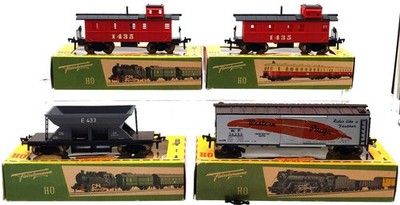 Fleischmann HO Scale Assorted Freight Cars [4]: 1435, 1435, E433, 34250 EX/Box