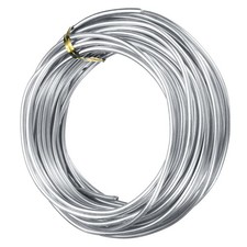 9 Gauge 3mm Aluminum Wire 32.8 Ft 10m Bendable Metal Wire, Silver