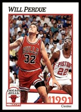 1991-92 Hoops Will Perdue Chicago Bulls #345