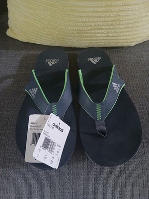 adidas Mens Performance Calo 5 Flip Flops Sandals Slippers Slides R. Blue/green 