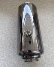 Lampenschirm E27 Schwarz Rauch Ersatz Lampen Glas Ø90mm Höhe 215mm Loch 42mm