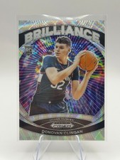 Donovan Clingan #13 RC Silver Wave Prizm /99 Brilliance 2024 Prizm Draft Picks