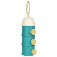 Portable Stackable 3 Layer Formula Dispenser for Babies and Kids Non Spill Milk
