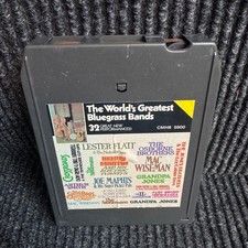 Various - The World's Greatest Bluegrass Bands 8-Track Tape 1977 CMH Records