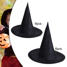 6Pcs Halloween Witch Hat Modern Headwear Halloween Costume Accessory Witch