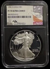 NGC PR 70 Ultra Cameo 1986 S United States American Silver Eagle S$1 Coin-012