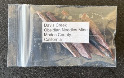 California Davis Creek Obsidian Neeldes Mine Sample