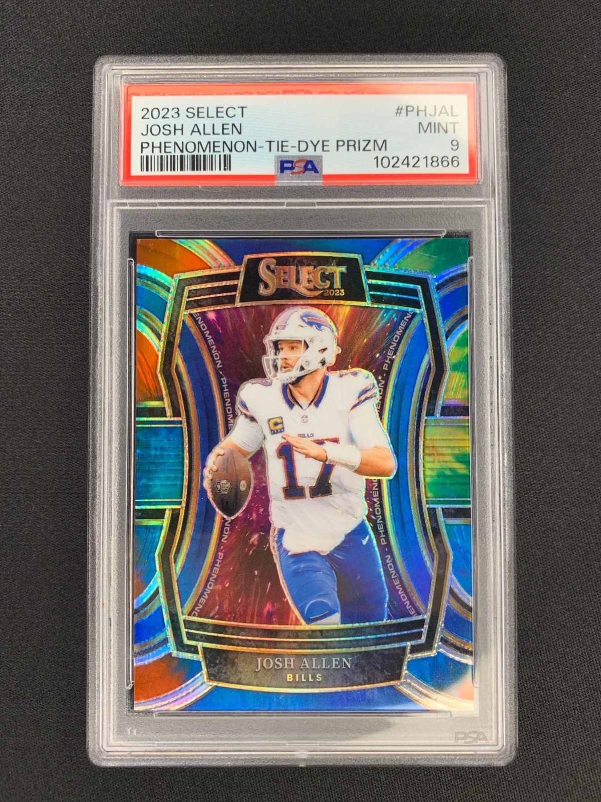 2023 Panini Select Phenomenon Tie-Dye Prizm Josh Allen #PH-JAL /25